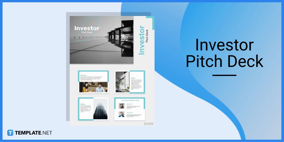 investor pitch deck template