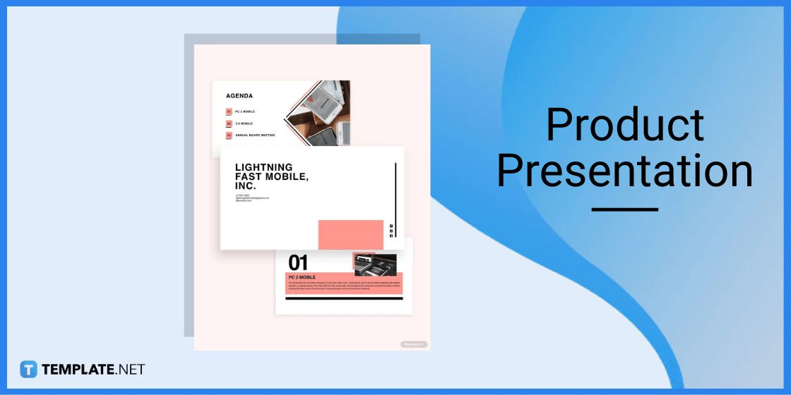 product presentation template