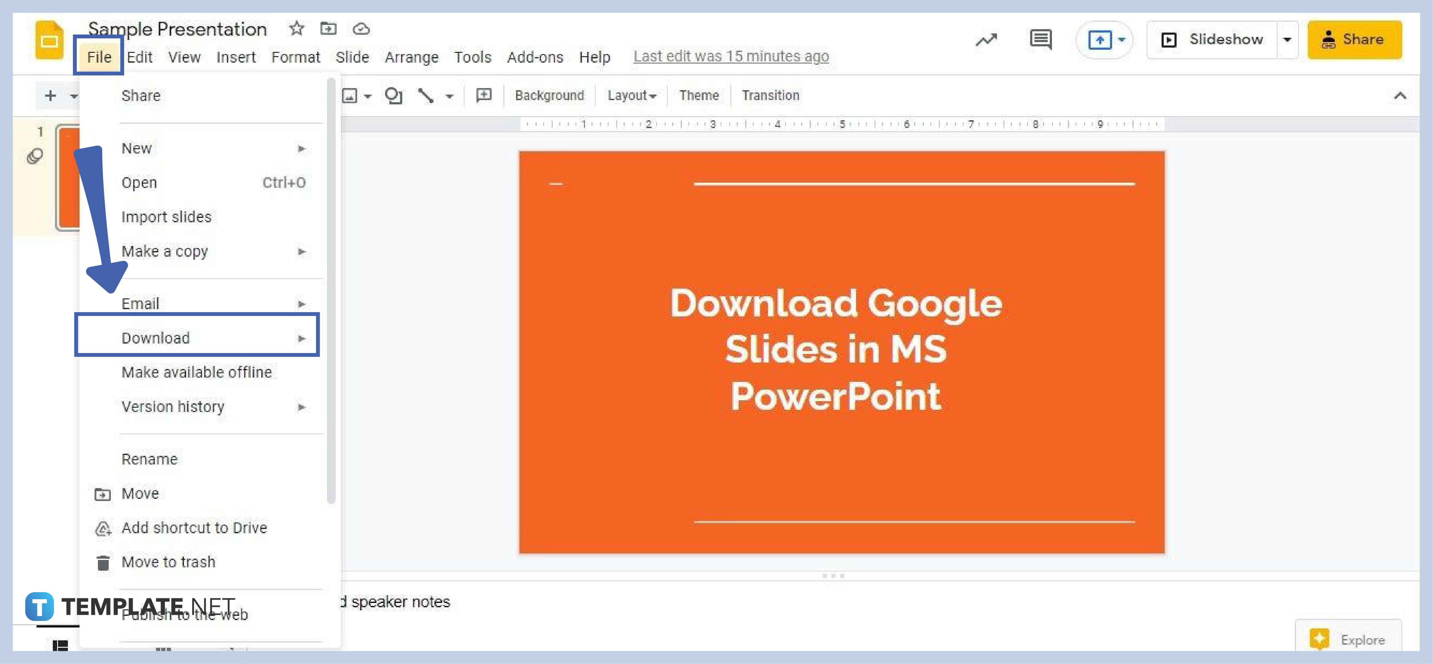 Drop Down Box Google Slides