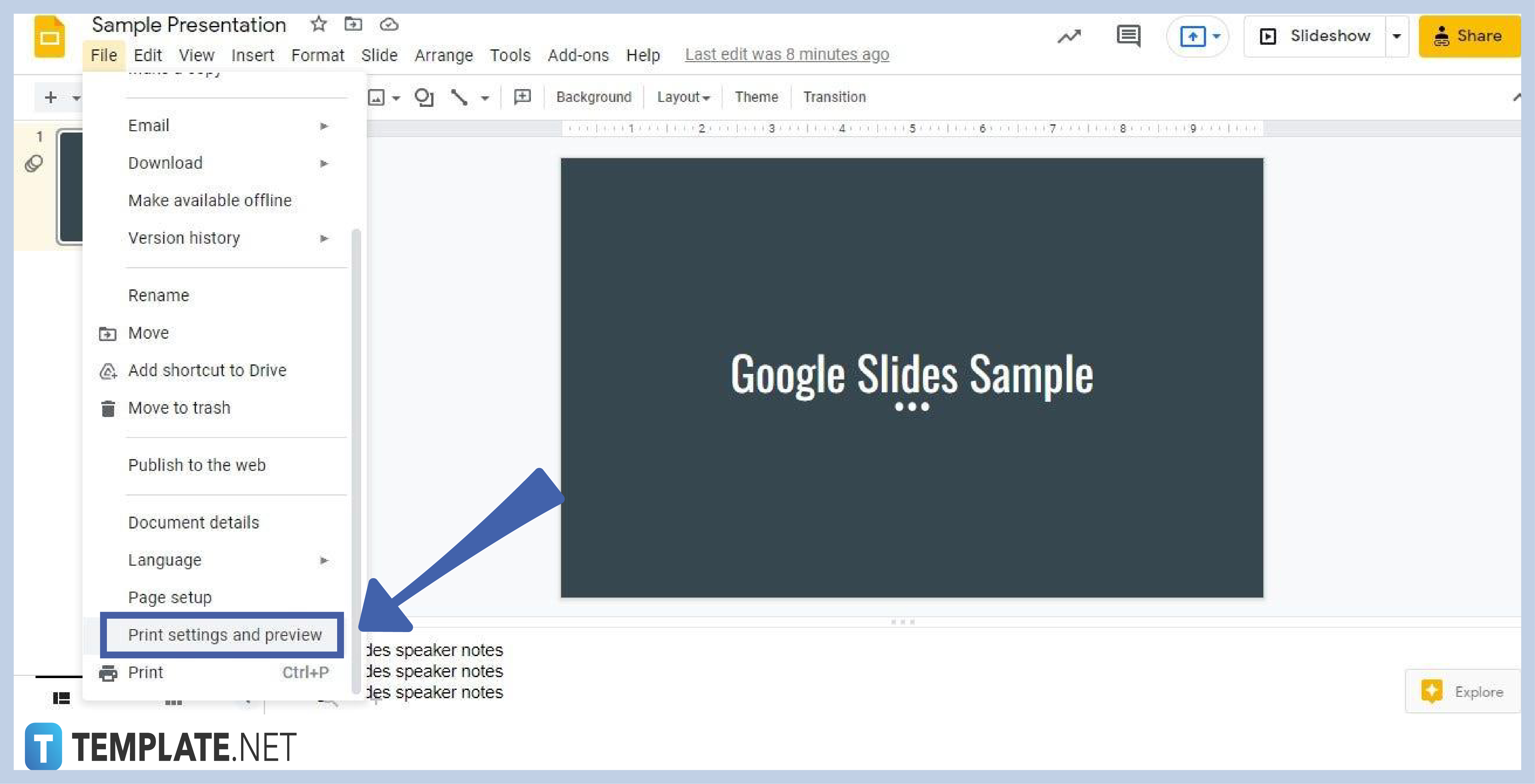 How To Print Google Slides Vertically