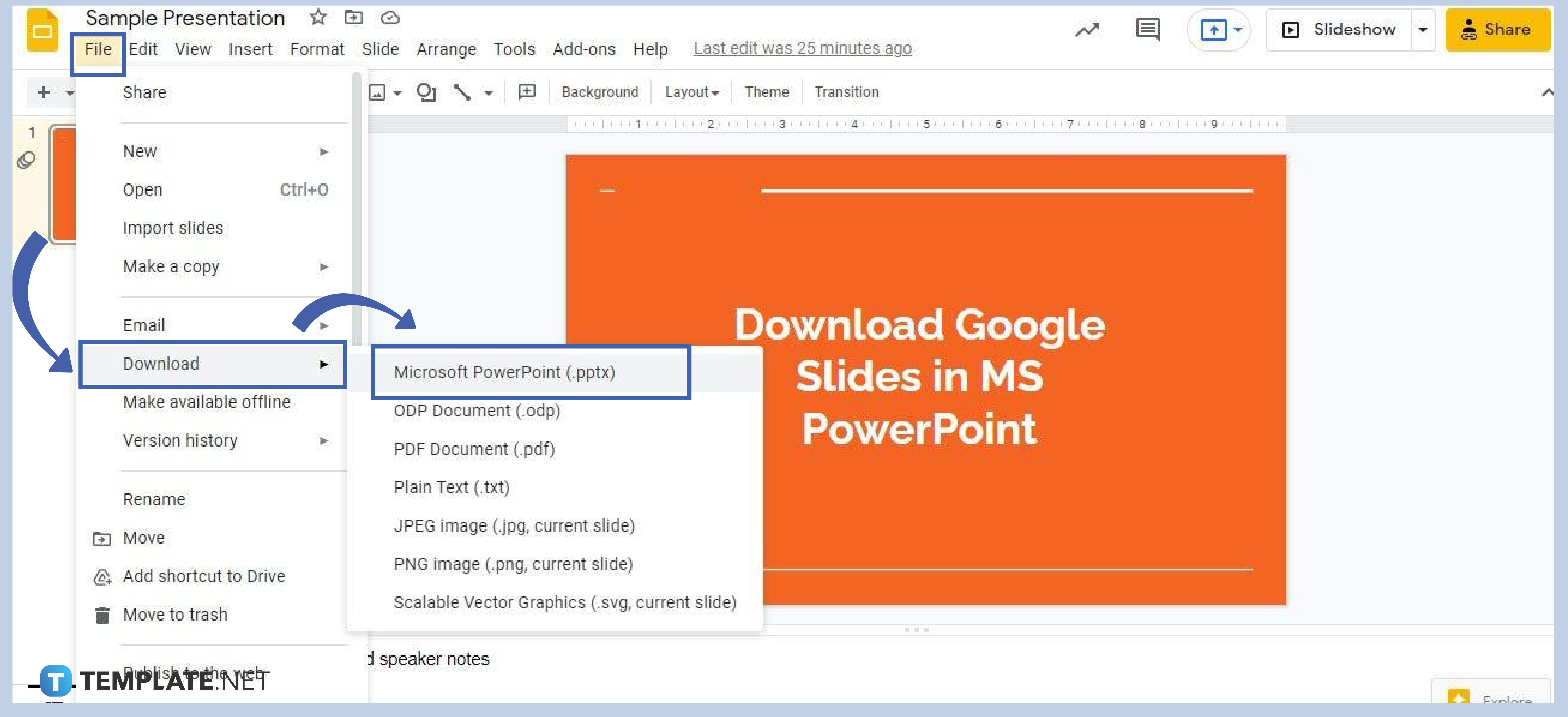 step 3 select microsoft powerpoint under download 0