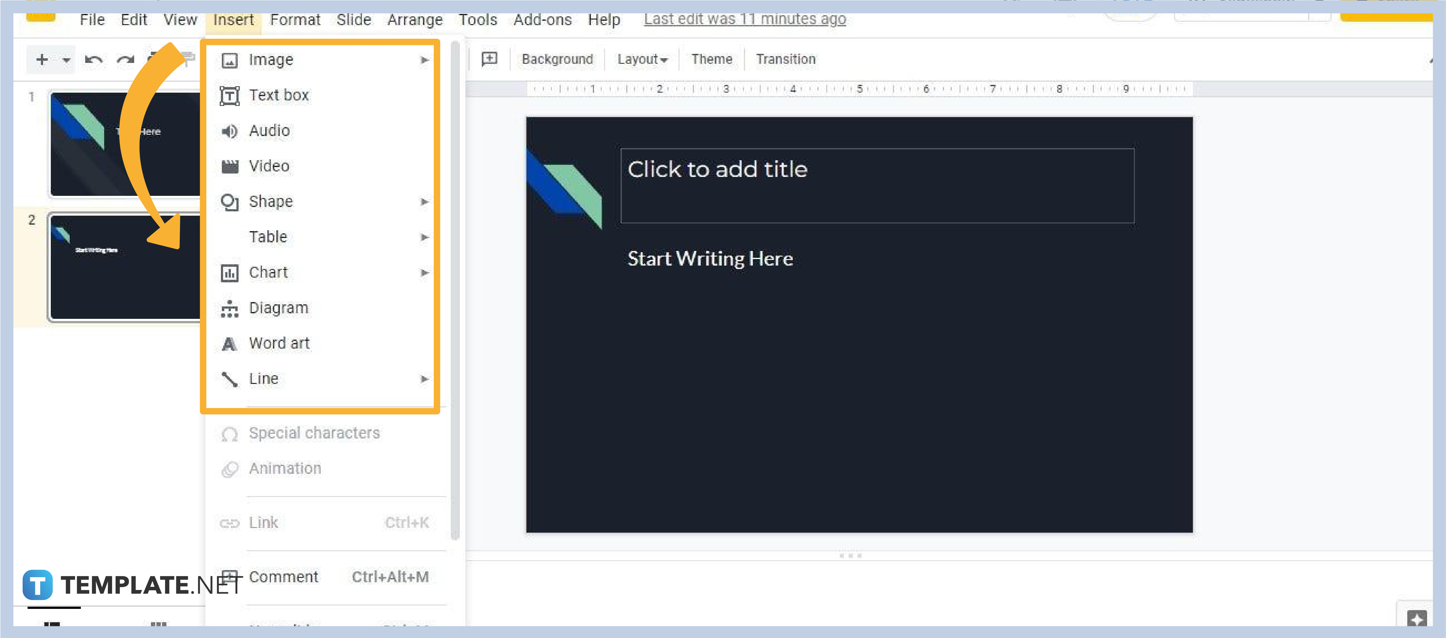 how to make a google slide presentation for students