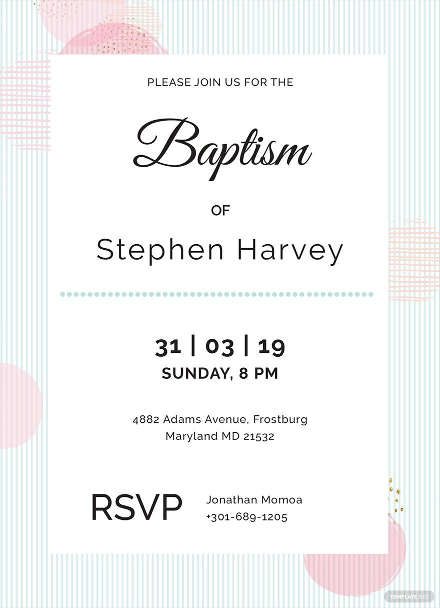 baptism invitation