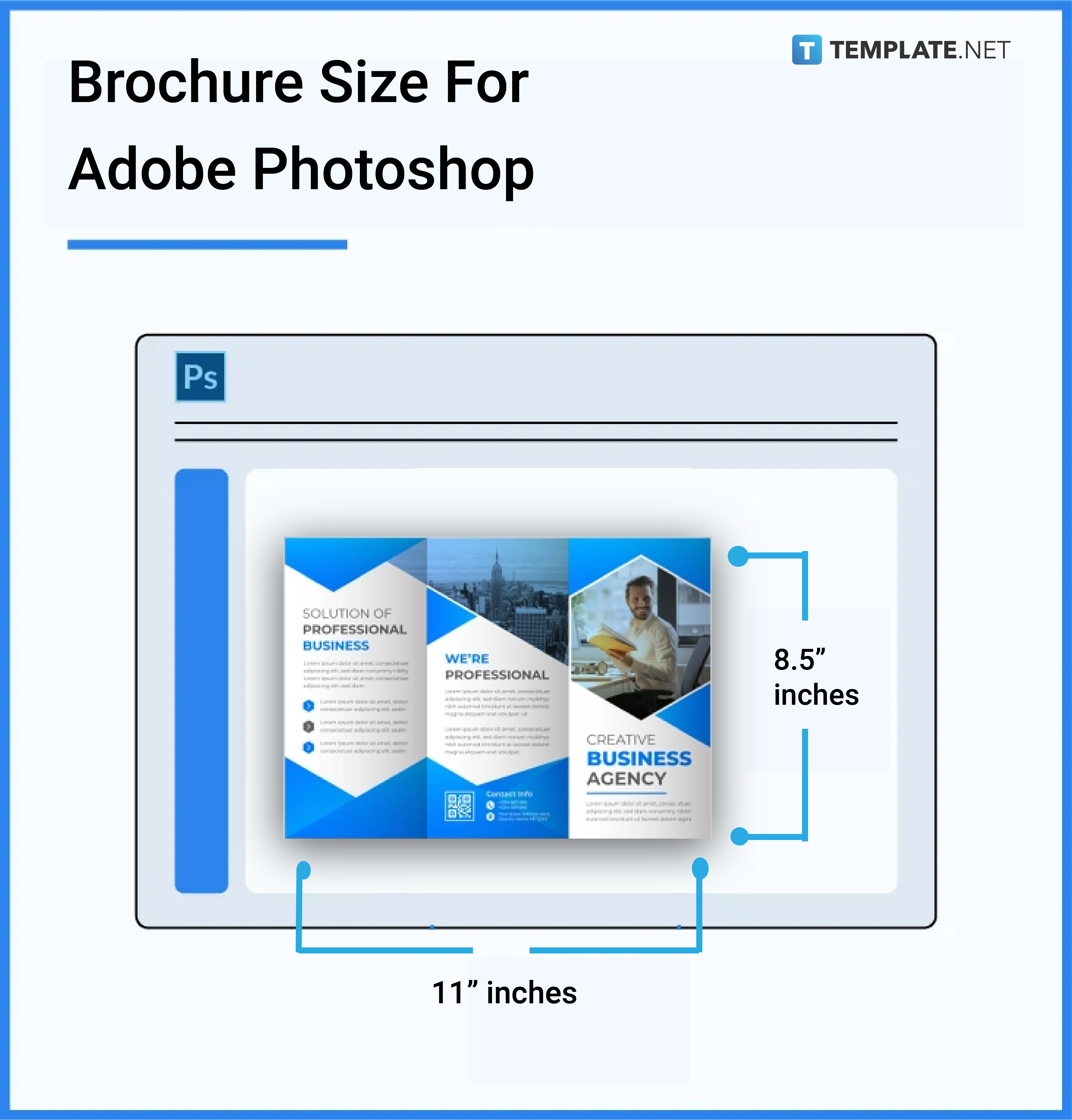 brochure size for adobe photoshop