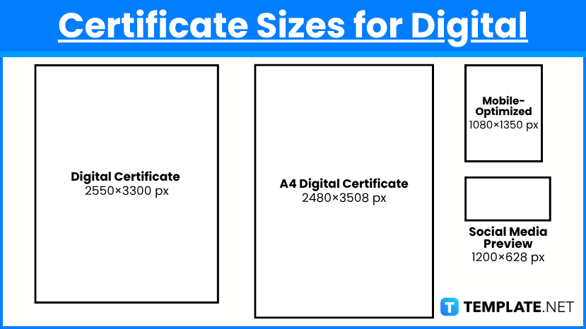 Certificate Sizes