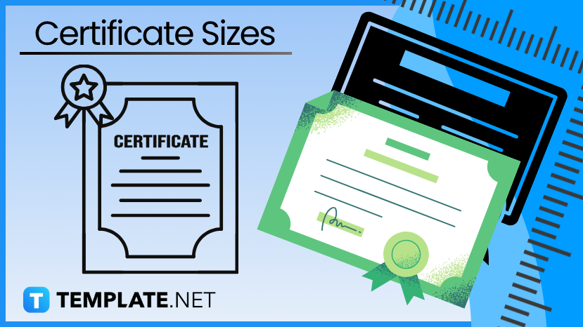 certificate sizes