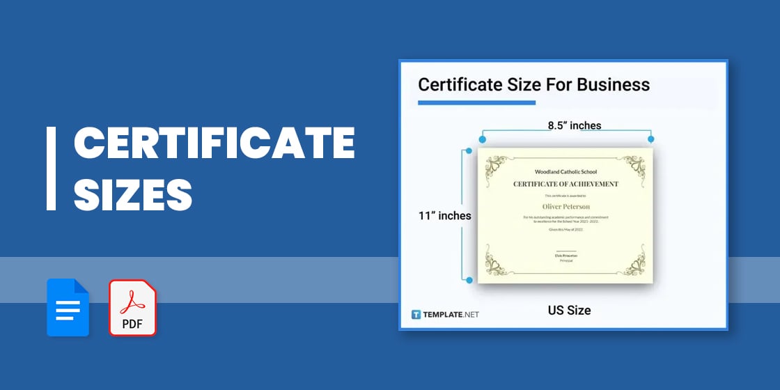 Certificate Size - Dimension, Inches, mm, cms, Pixel
