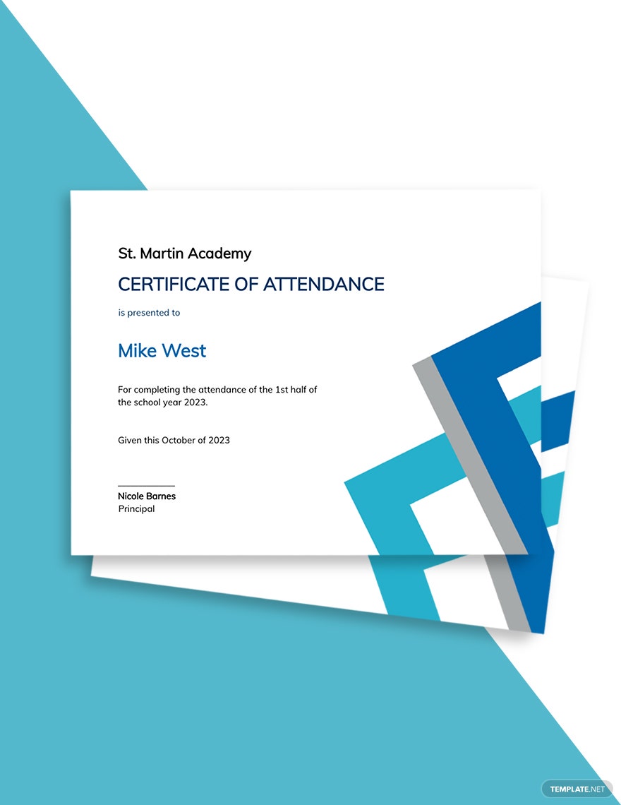 free-student-attendance-certificate-template-3