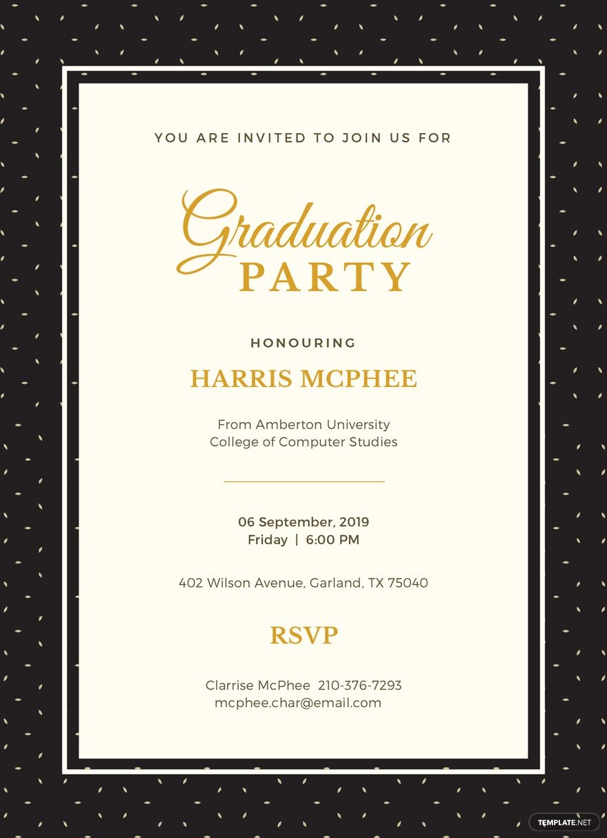graduation invitation