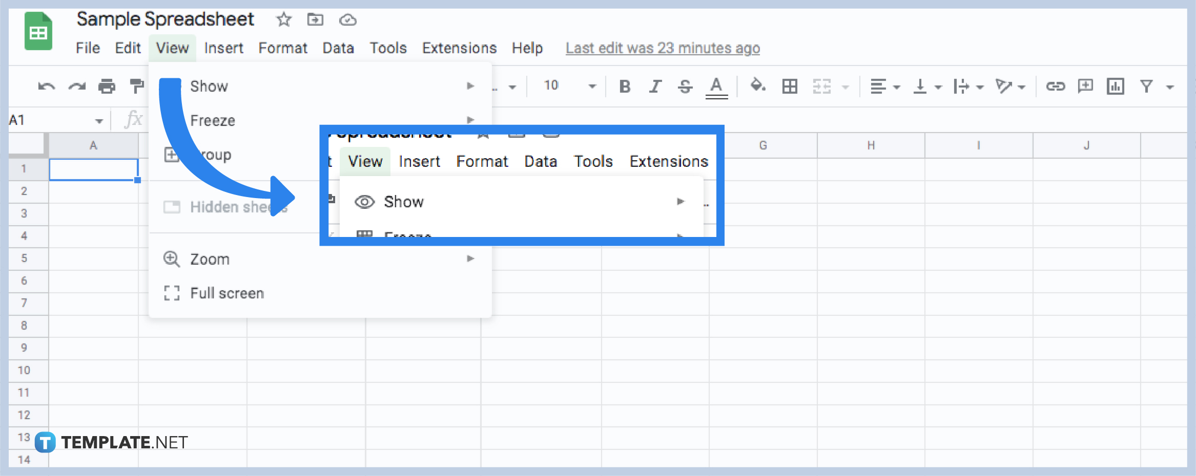 Remove Grid Google Sheets