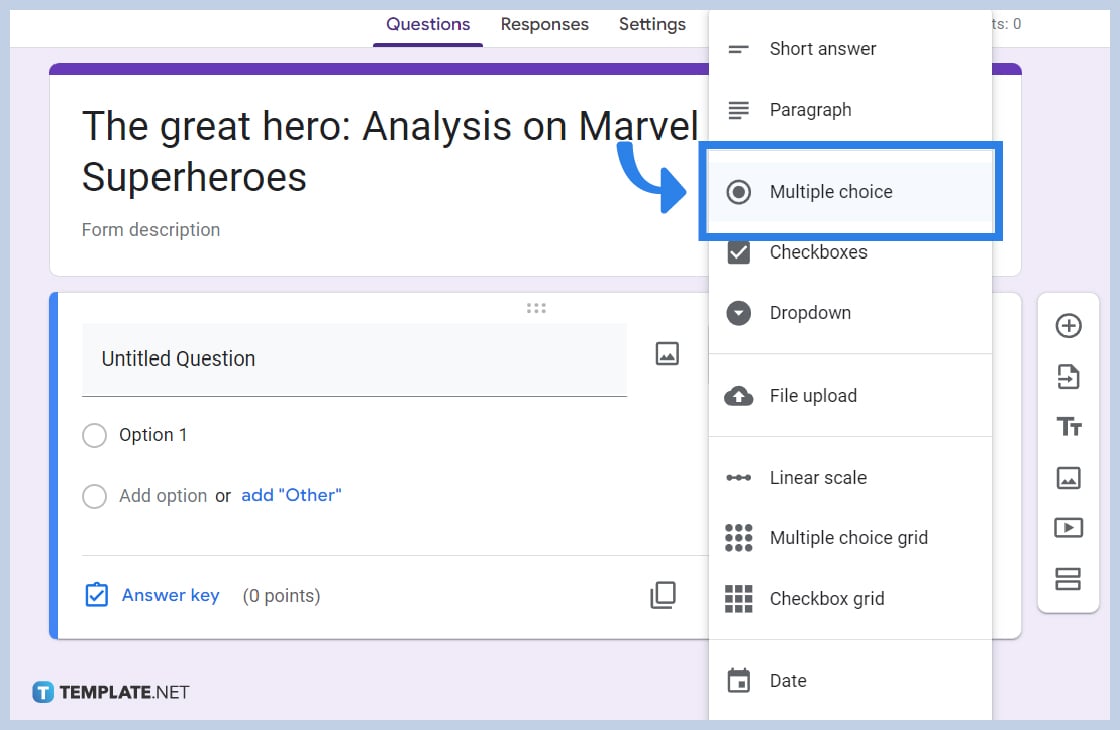 how to add multiple choice questions in google forms step
