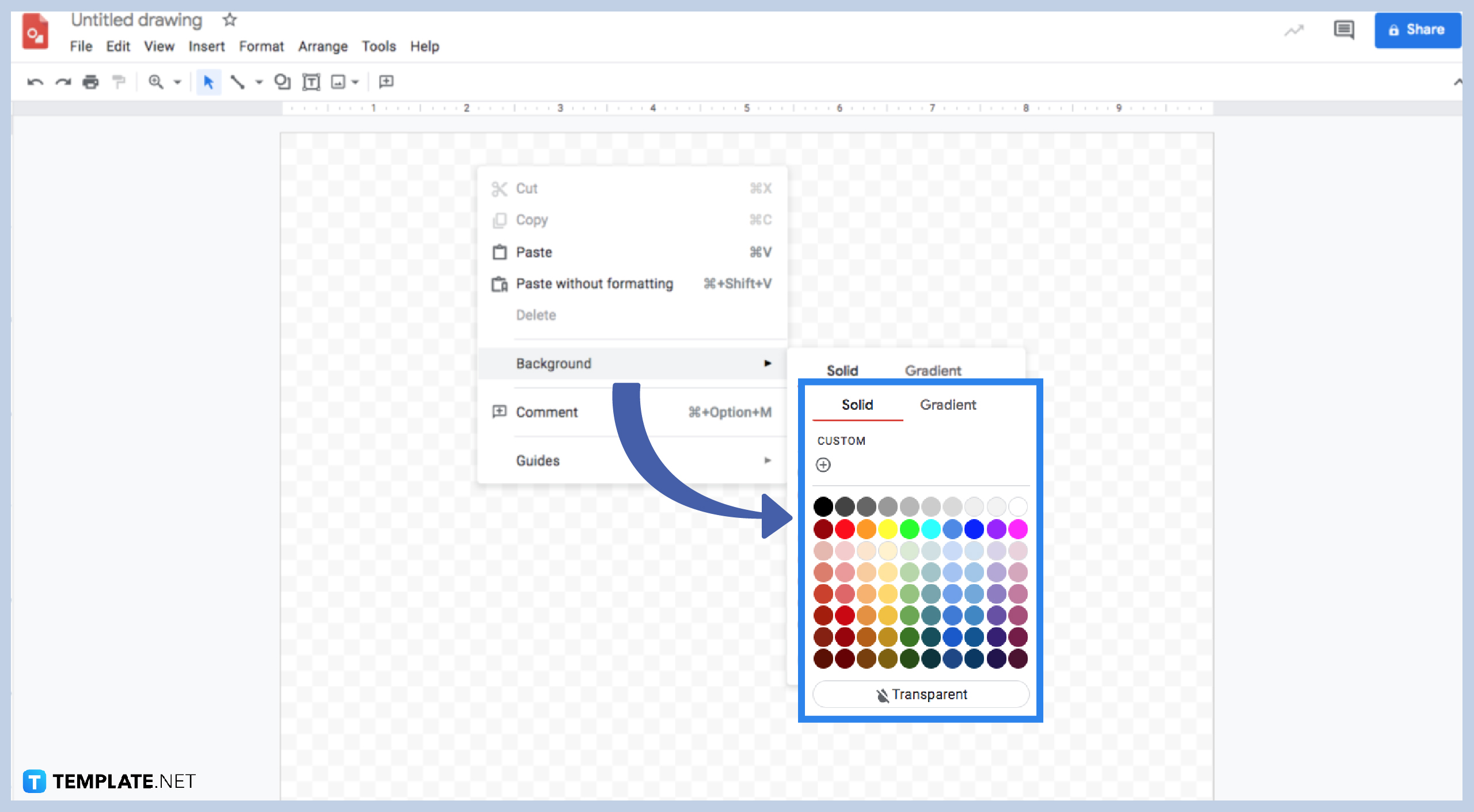 How to Change the Background on Google Drawings