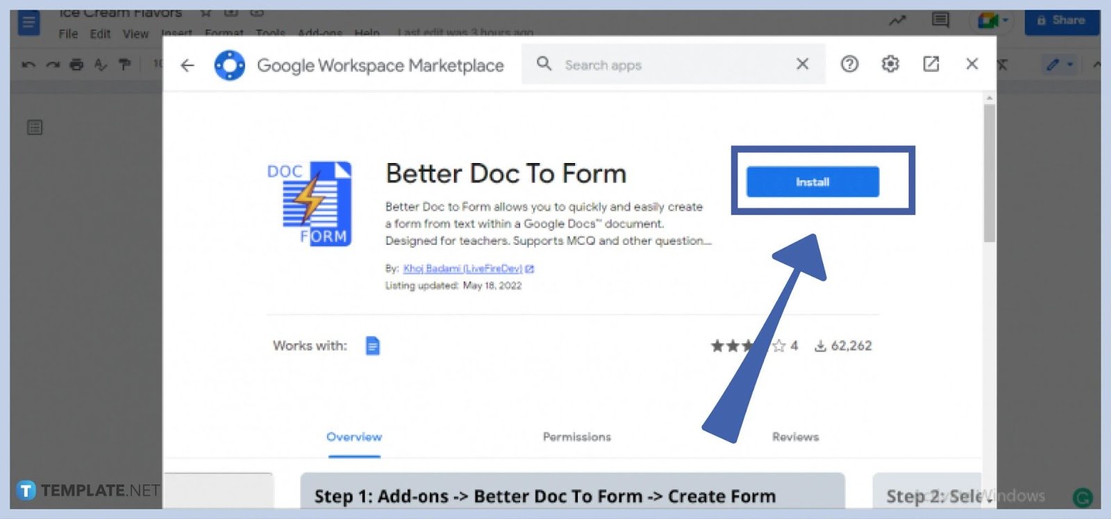 how to convert google doc to google form step