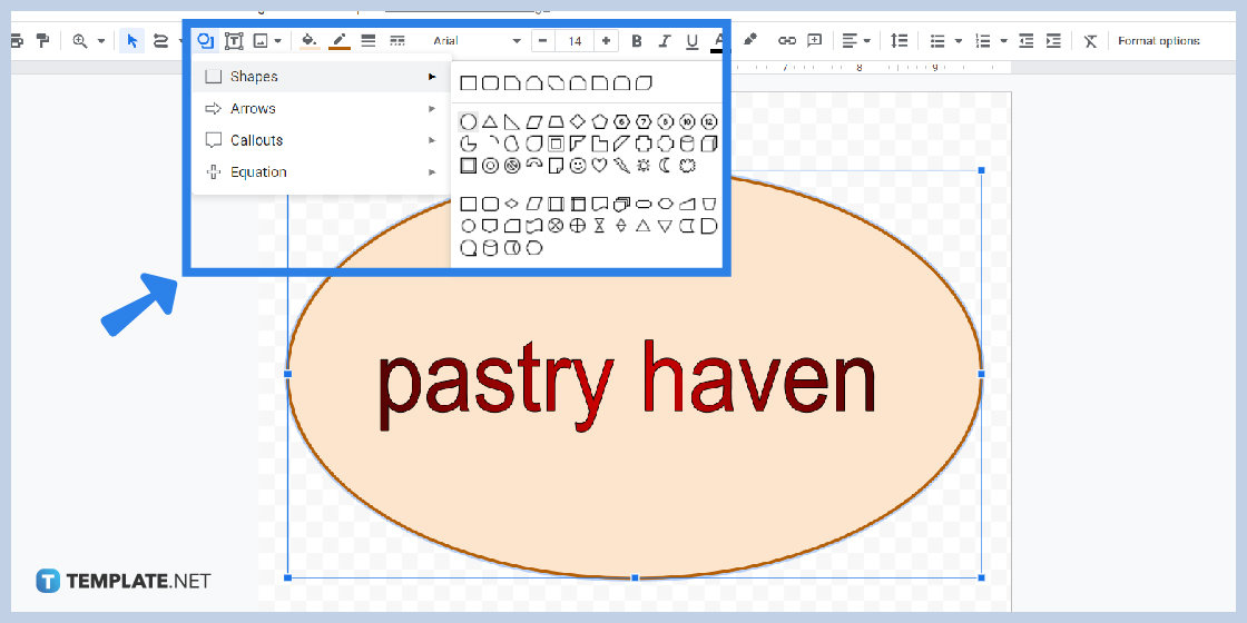 how to create a logo with google drawing step