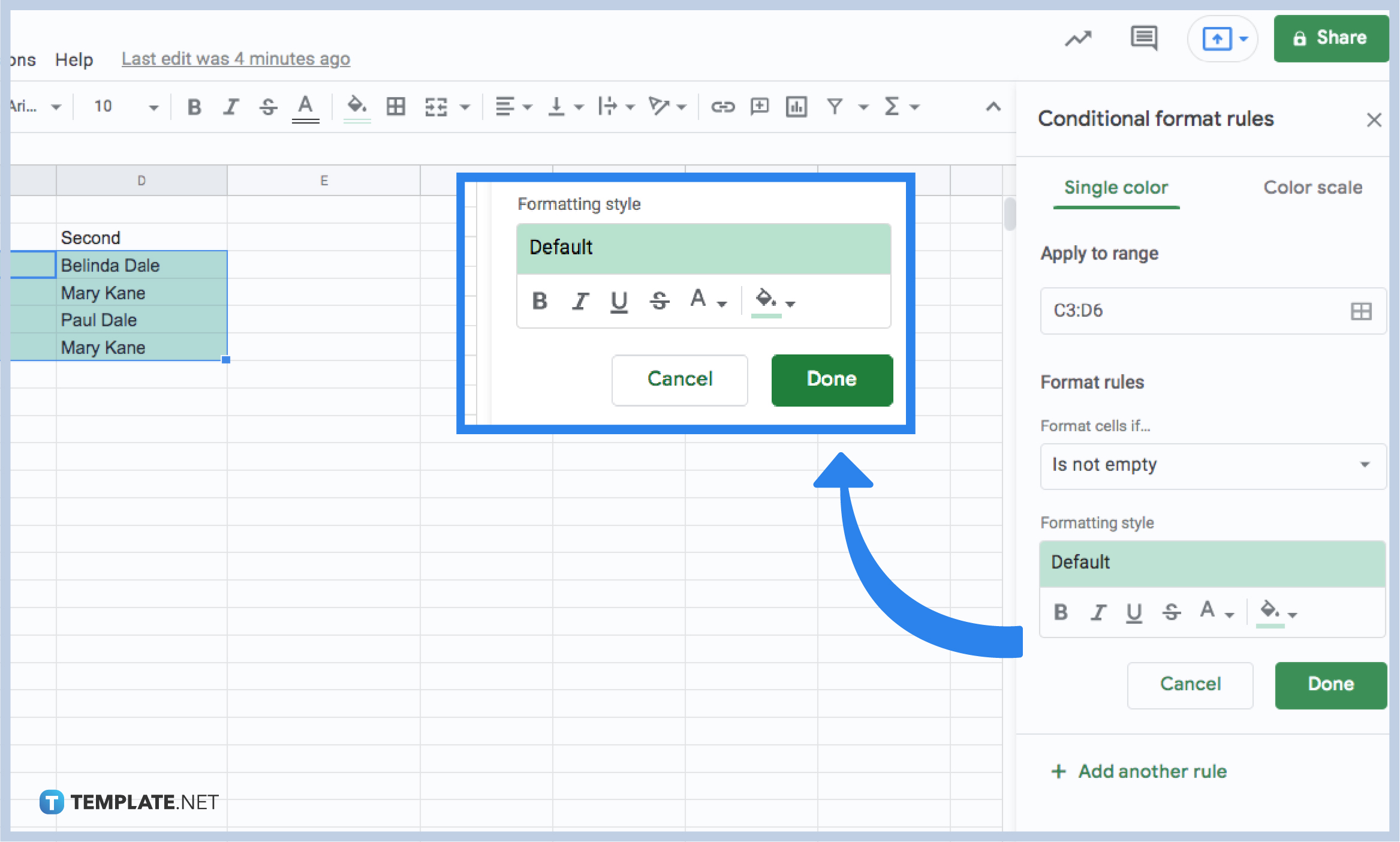 how to highlight duplicates in google sheets step