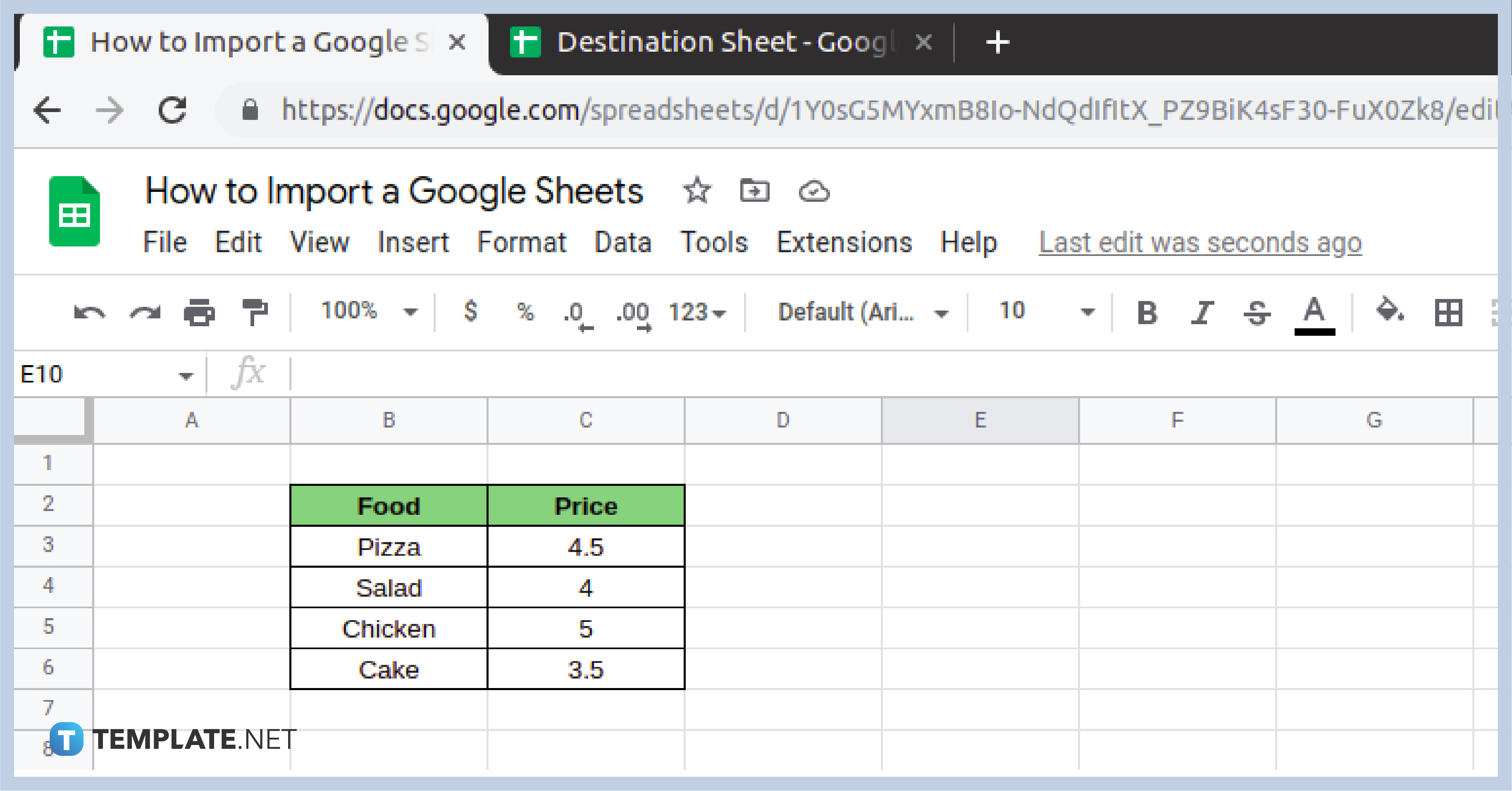 How To Import A Google Sheets