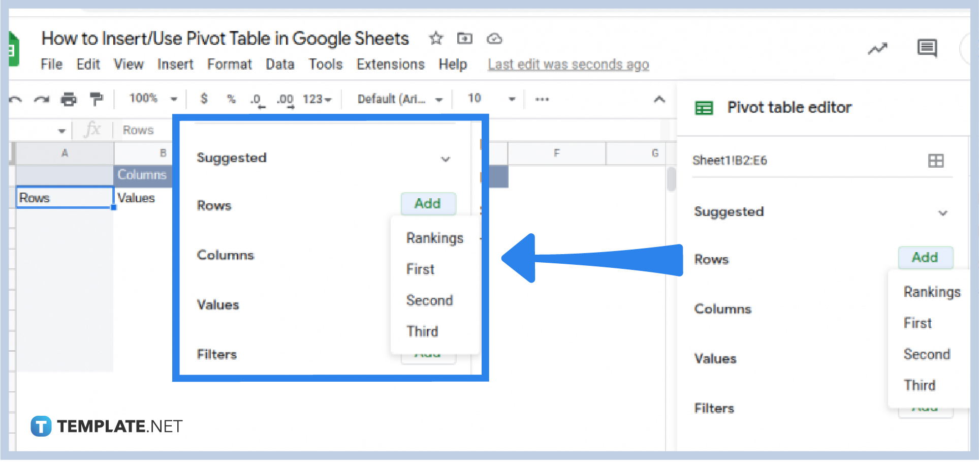 how-to-insertuse-pivot-table-in-google-sheets-step-4