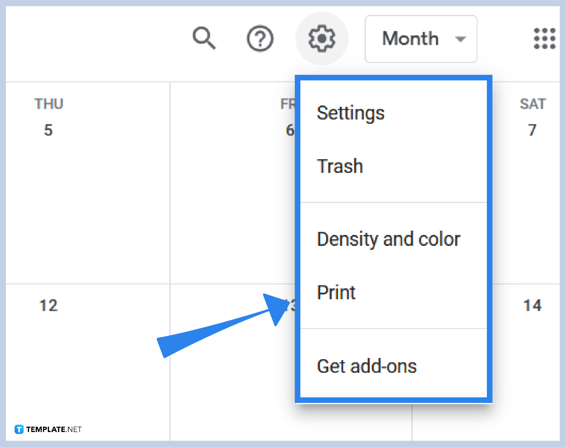 how to print google calendar step 0