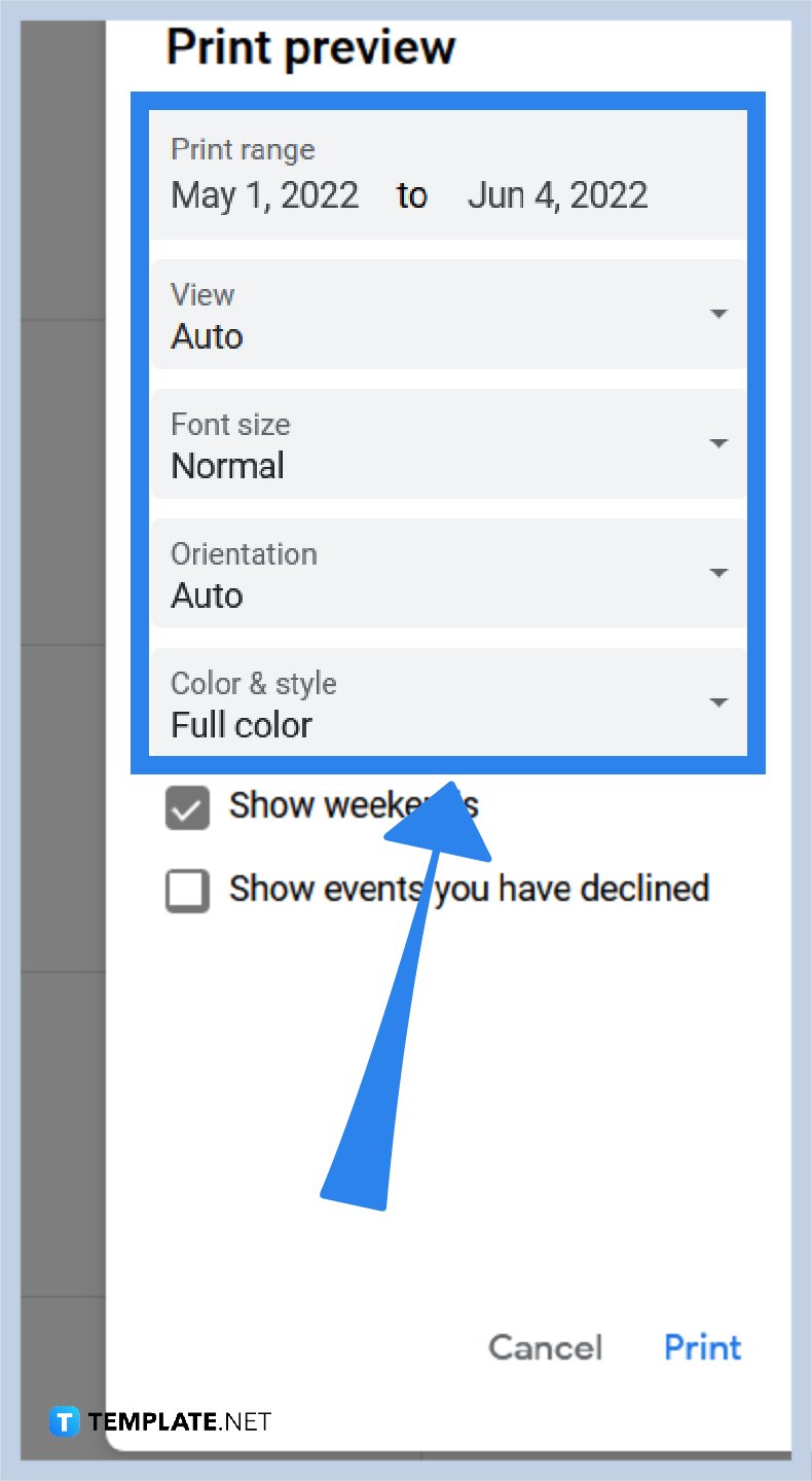 How to Print Google Calendar