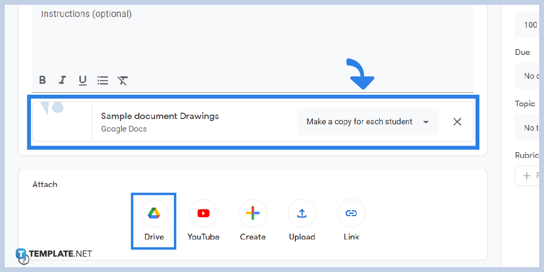 how to use google drawing in google classroom step