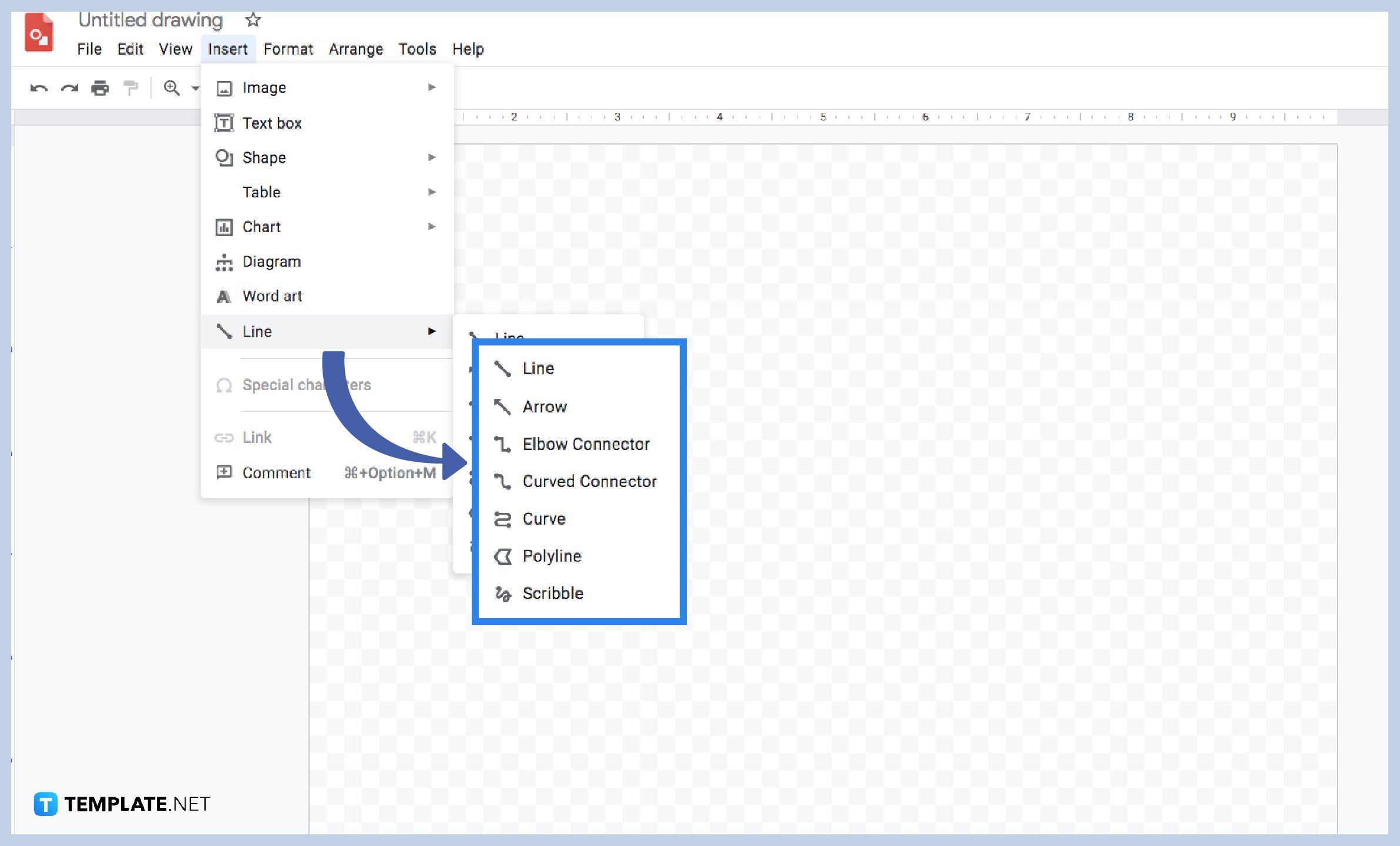 how-to-use-the-curve-tool-in-google-drawings-step-1