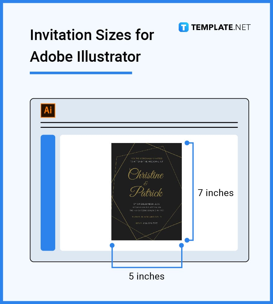 invitation sizes for adobe illustrator