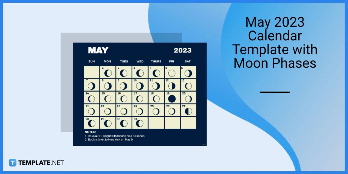 may 2023 calendar template with moon phases