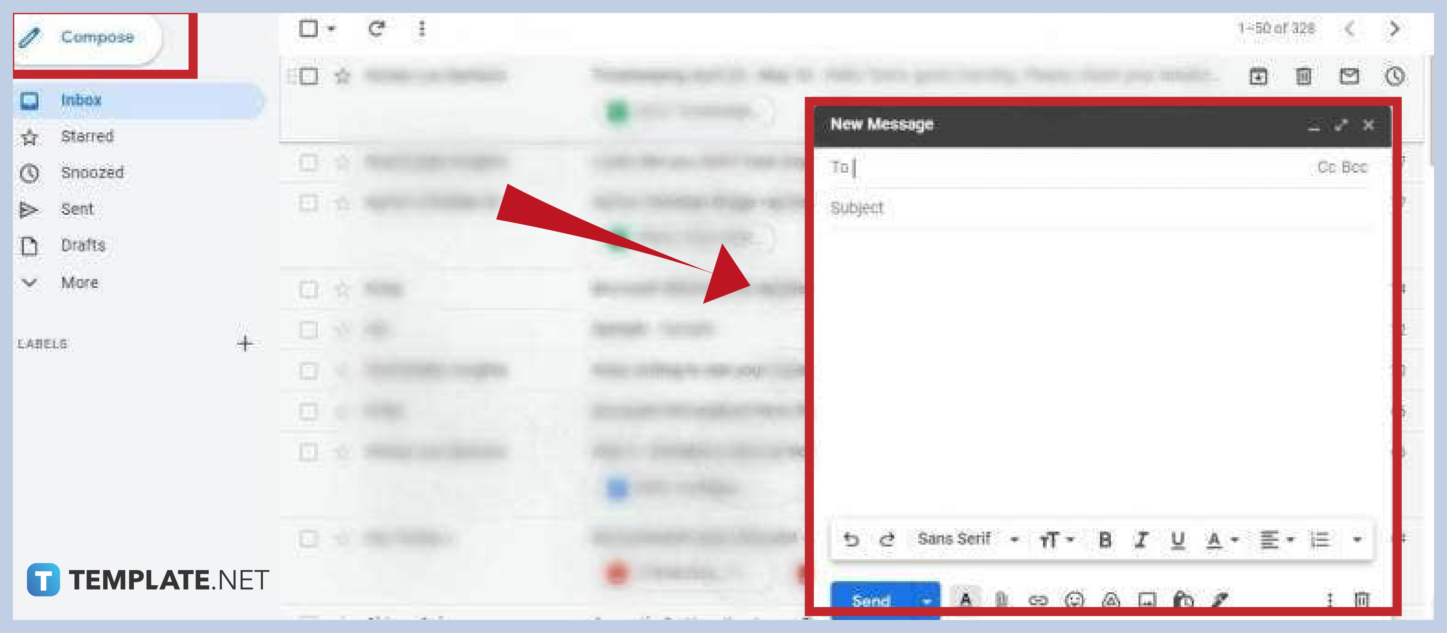 step 2 compose a new email or reply to any email from the inbox 0