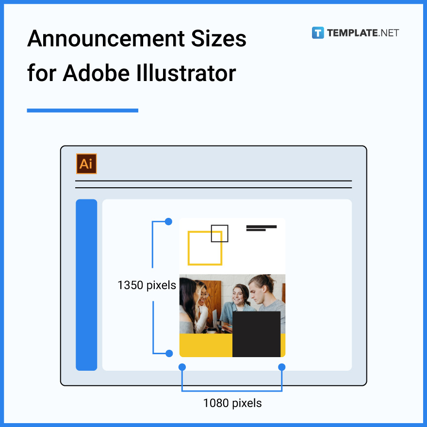 announcement sizes for adobe illustrator