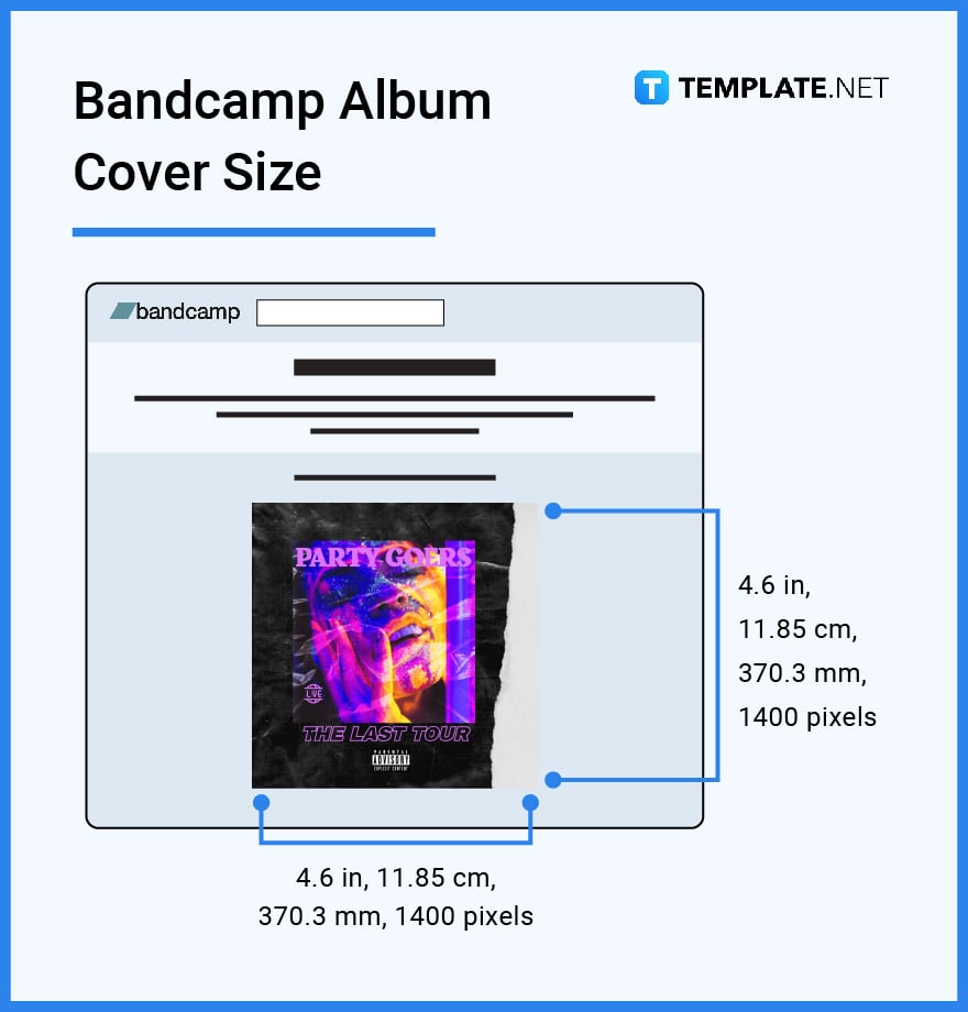 bandcamp album cover size