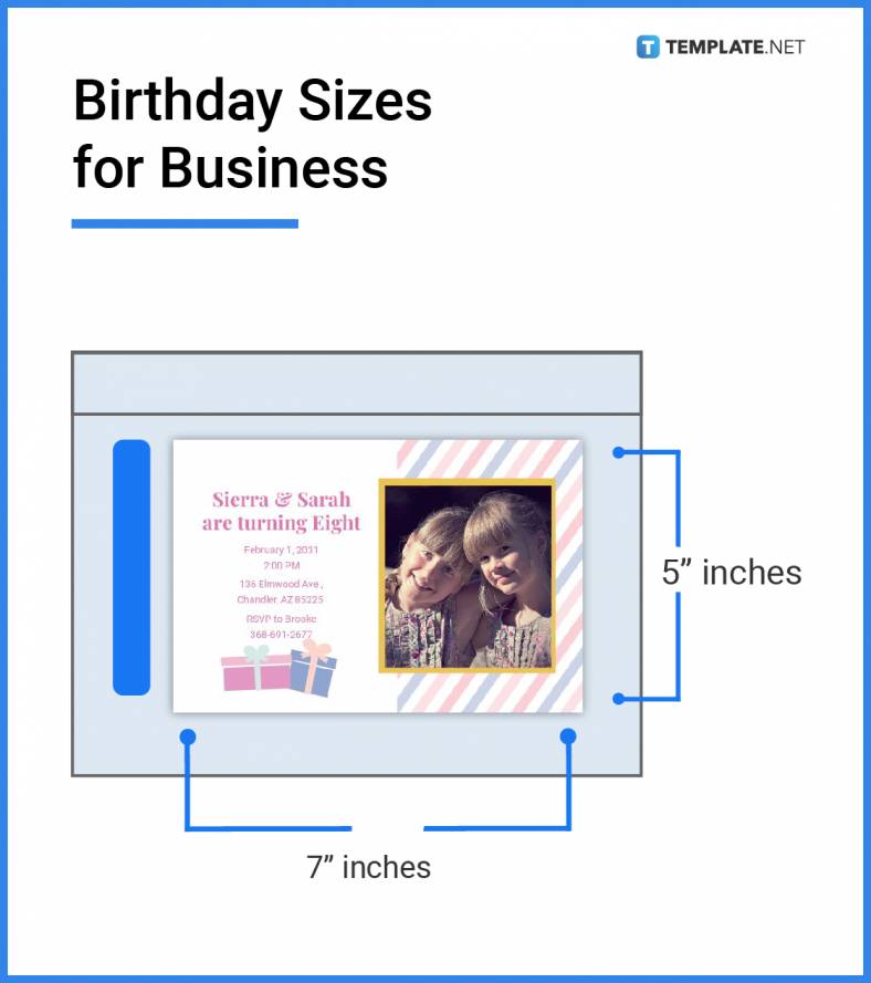 Birthday Size Dimension, Inches, mm, cms, Pixel Free & Premium