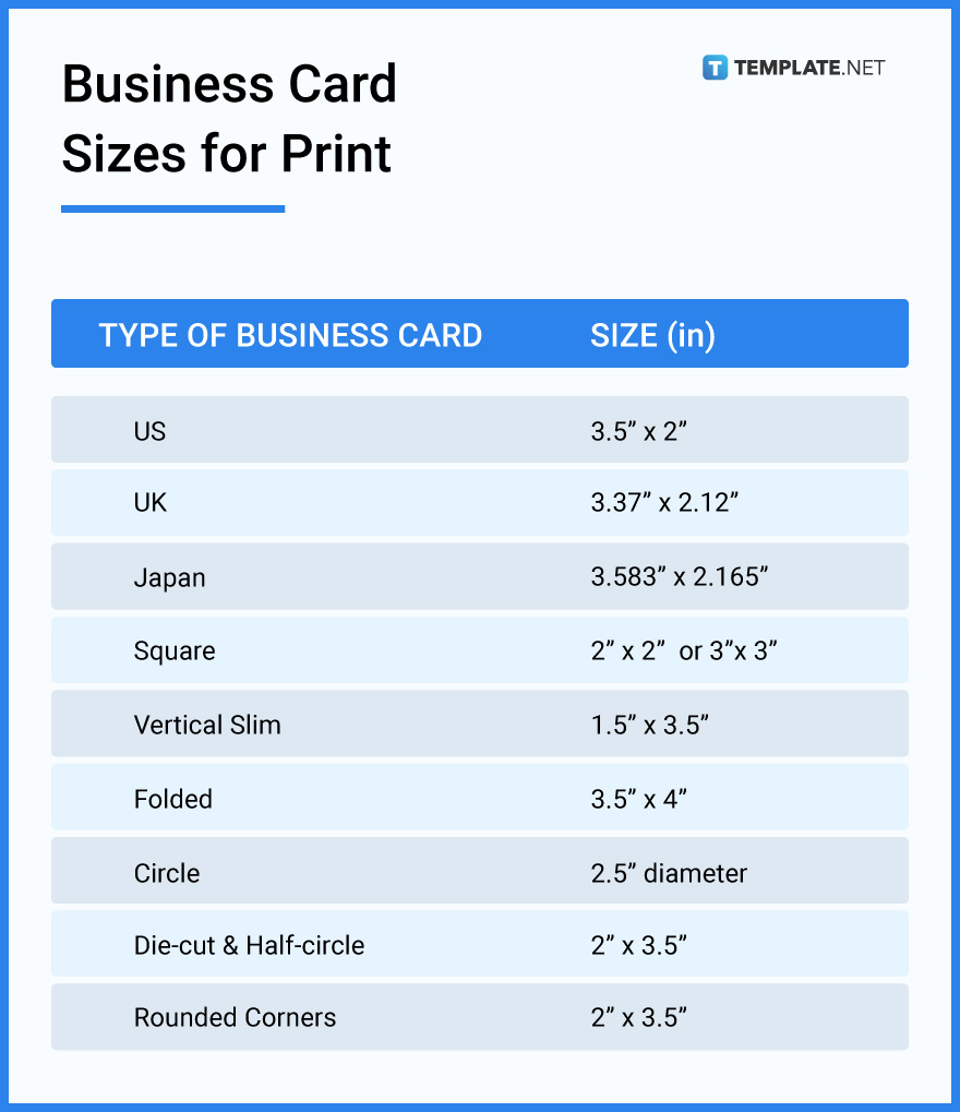 Business Card Size - Dimension, Inches, mm, cms, Pixel | Free & Premium ...