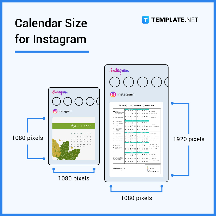 Calendar Size - Dimension, Inches, mm, cms, Pixel