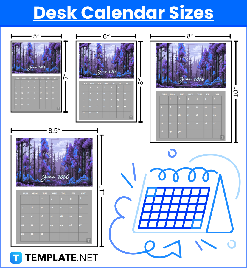 Calendar Sizes
