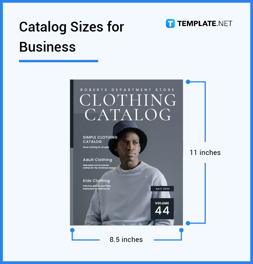 catalog sizes for business