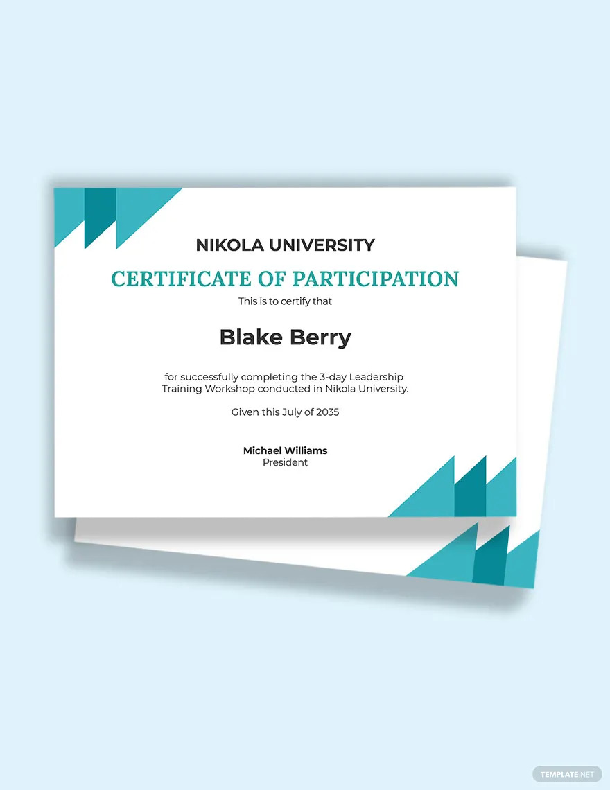 Certificate Ideas - Examples 2023