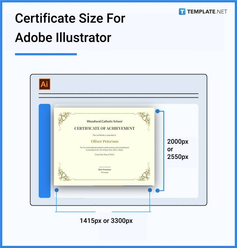 Certificate Size - Dimension, Inches, mm, cms, Pixel