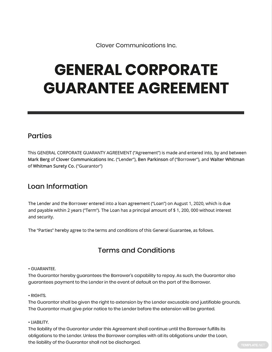 corporate agreement