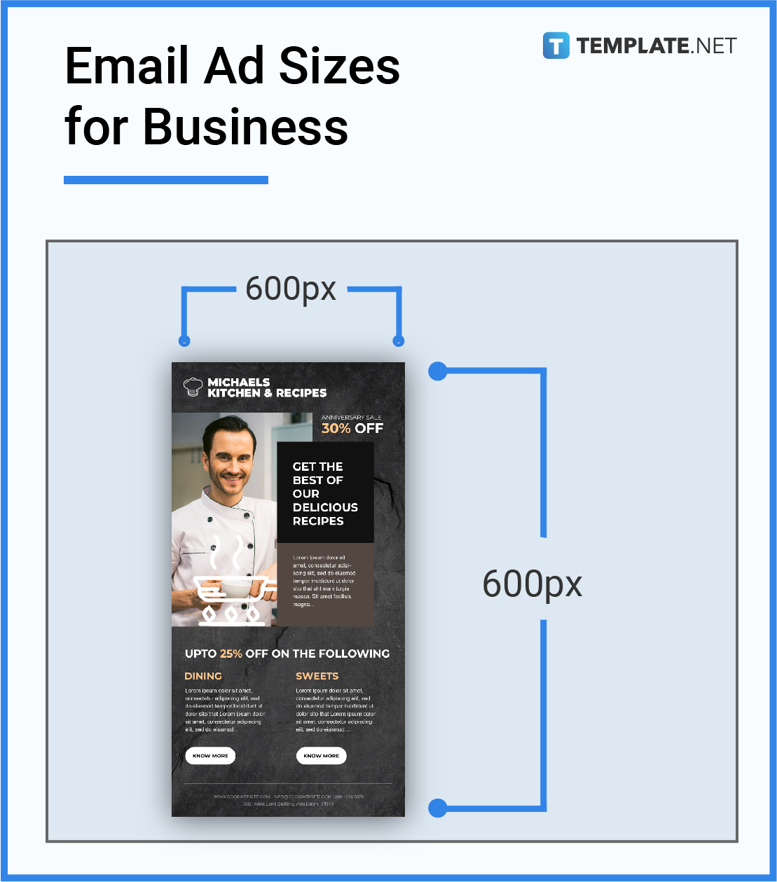 email ad sizes for business