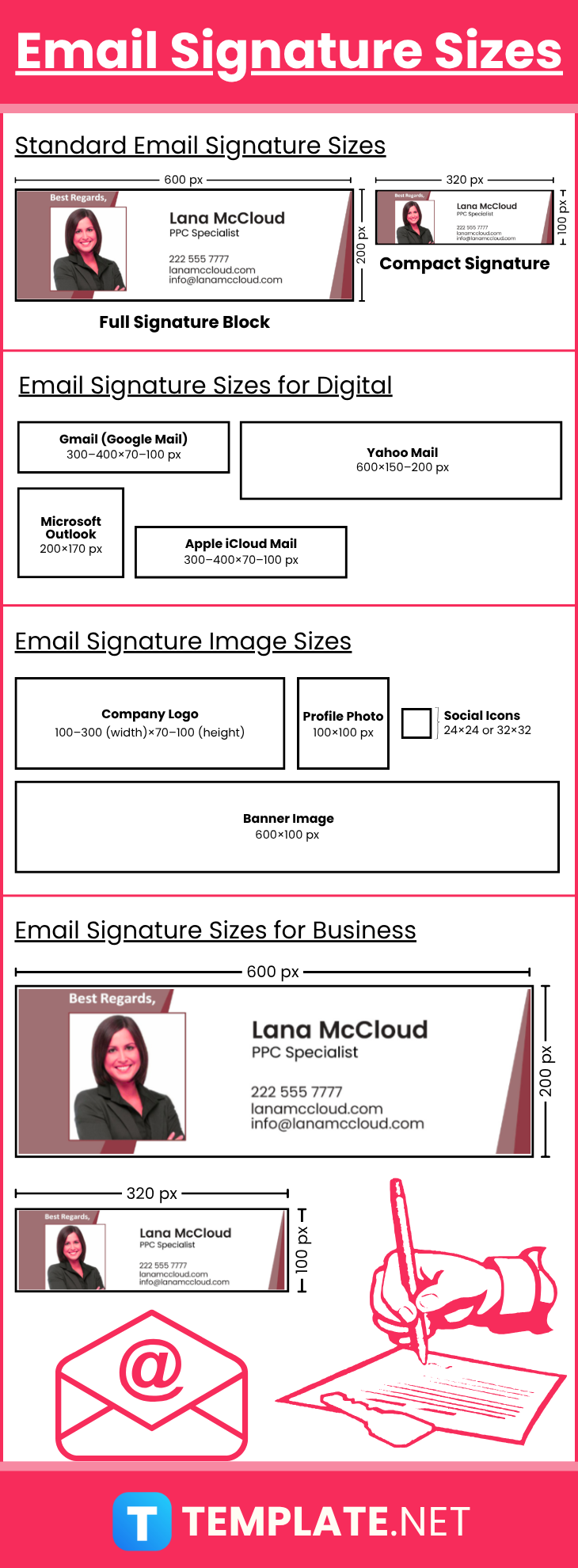 Email Signature Sizes