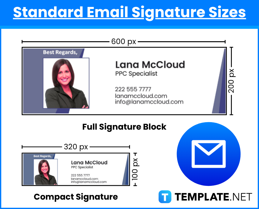 Email Signature Sizes