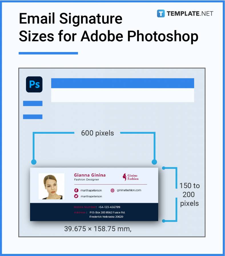 Email Signature Size Dimension Inches Mm Cms Pixel