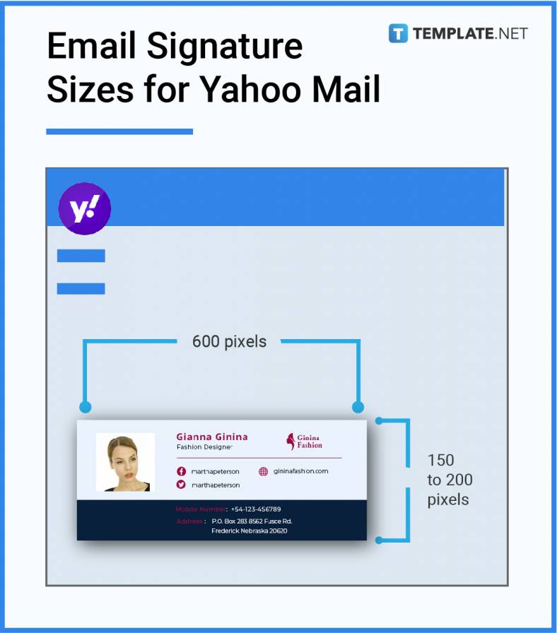 email signature sizes for yahoo mail 788x