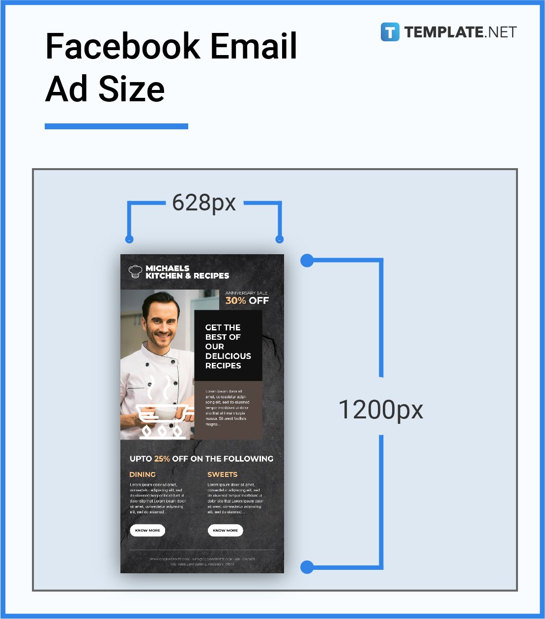 facebook email ad size