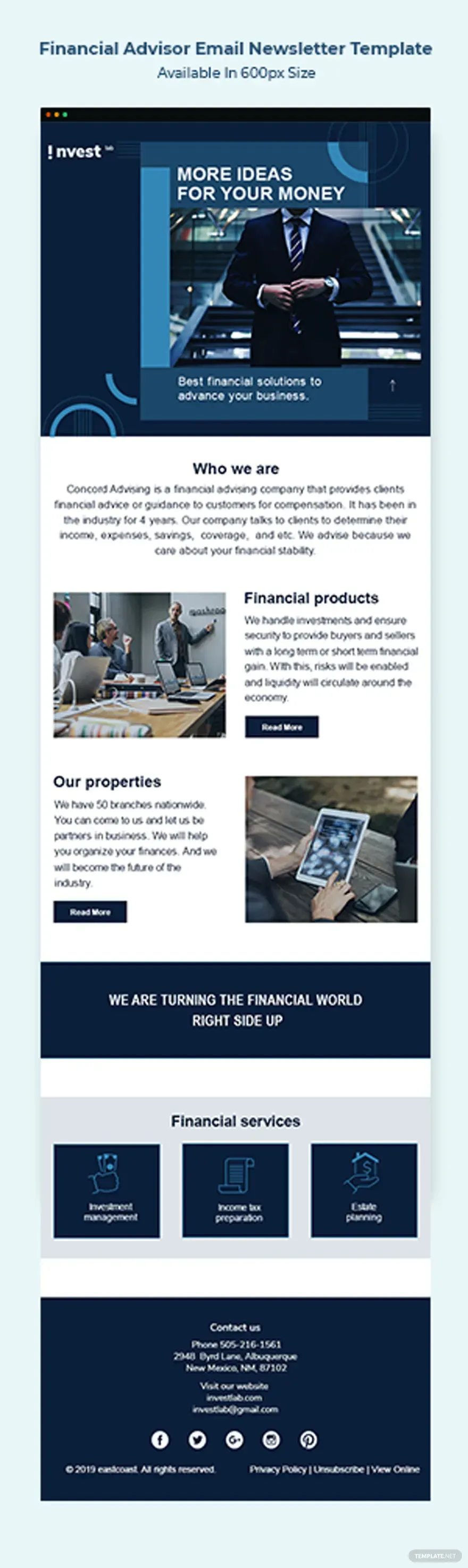 financial-email-newsletter