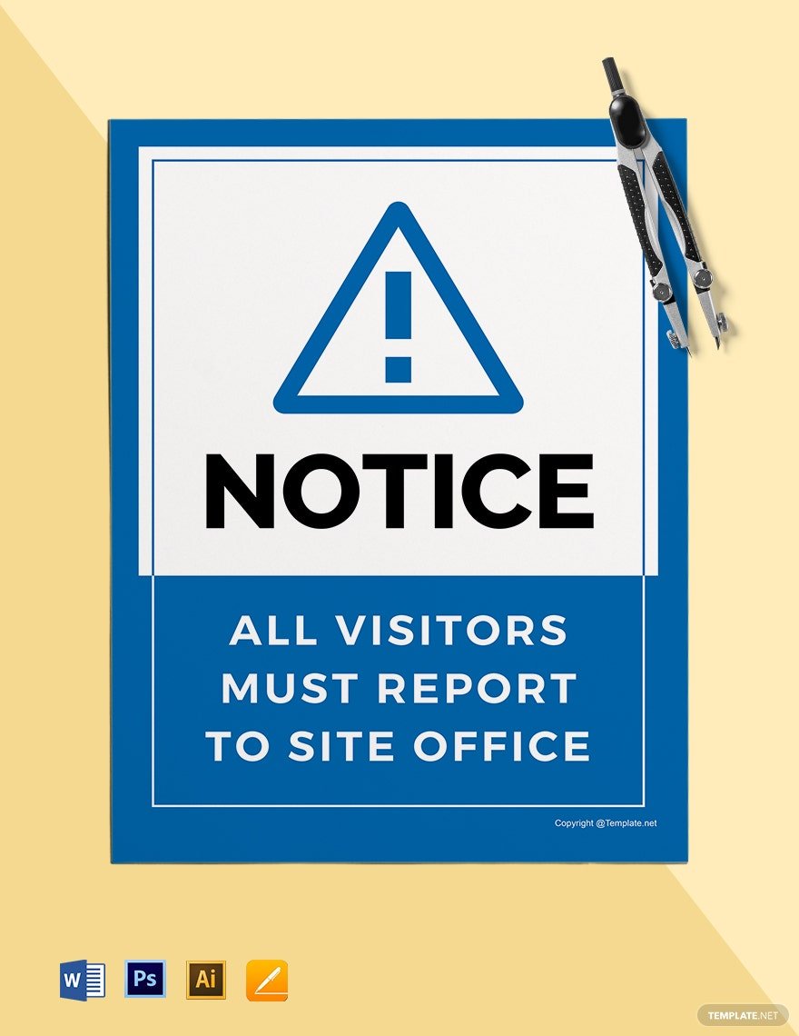 free site office sign template