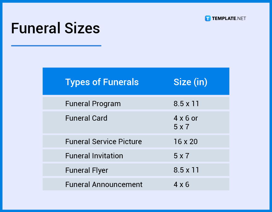 funeral-sizes
