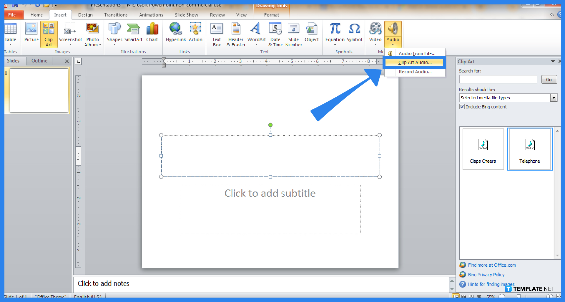 how to add audio in microsoft powerpoint step