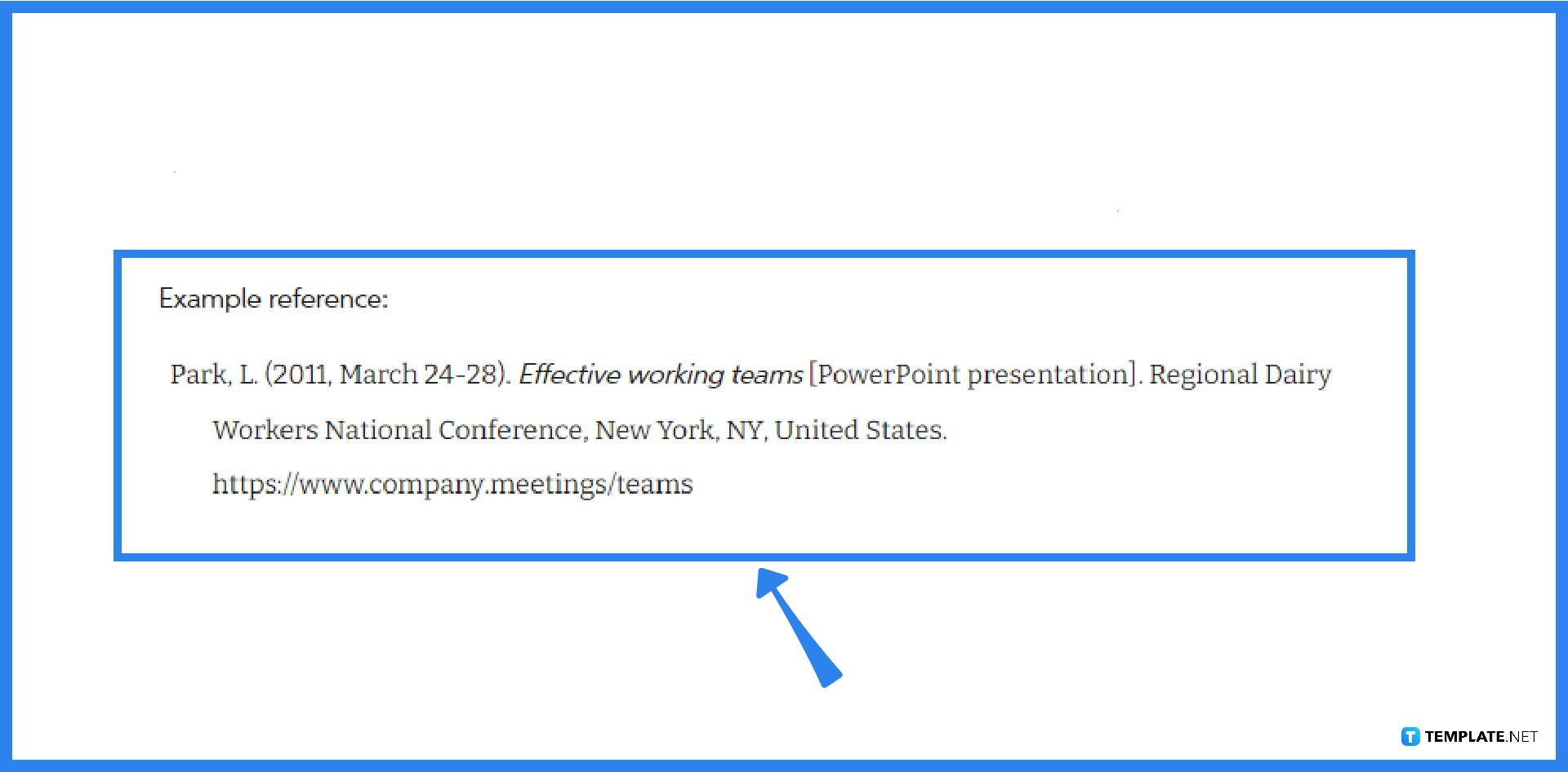 how to reference for a powerpoint presentation