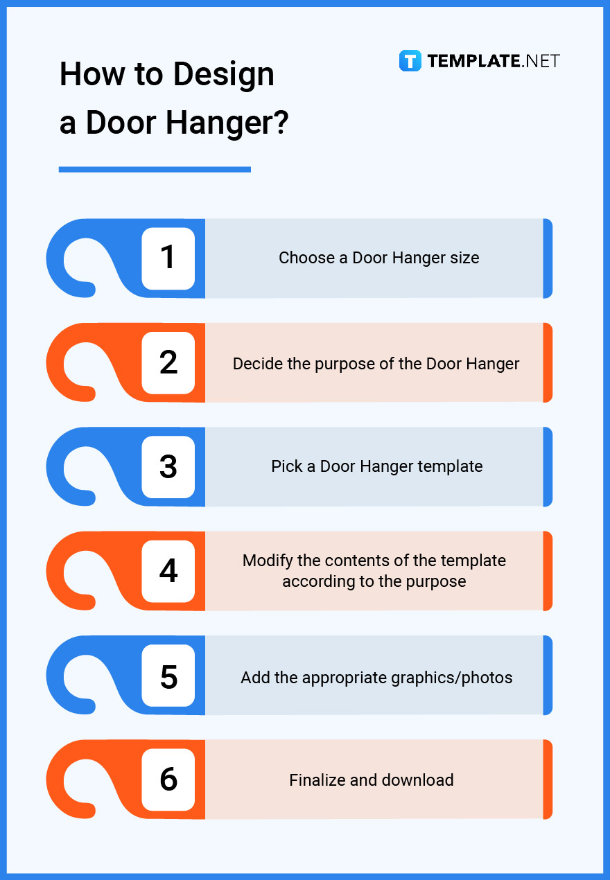 how to design a door hanger